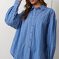 Striped Relaxed Fit Drop Shoulder Shirt