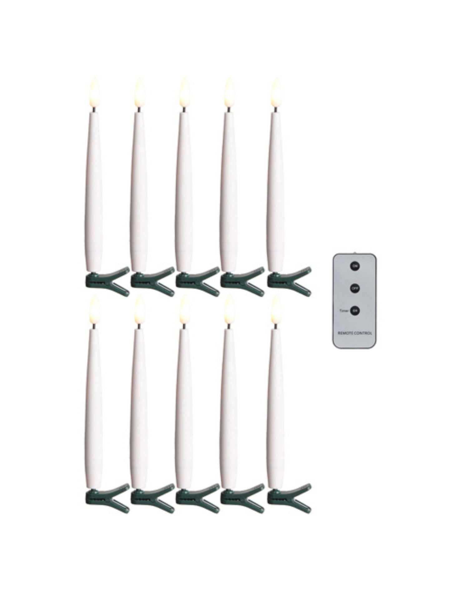 Clip On Lighted Candles With Remote