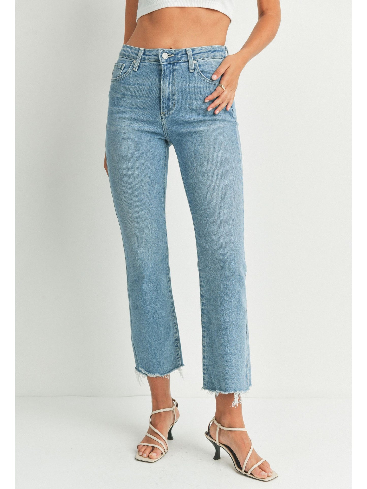 Vintage Cropped Flare Denim