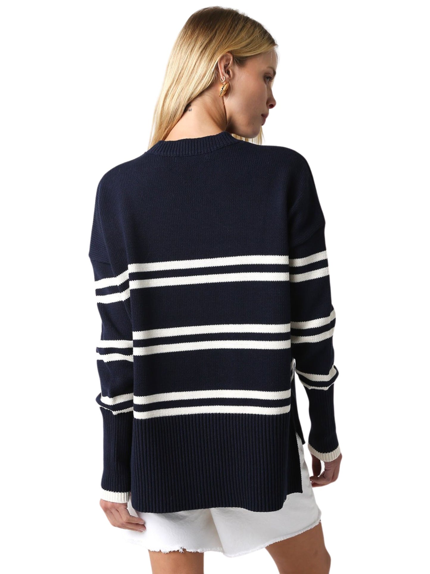 Boston Navy Sweater