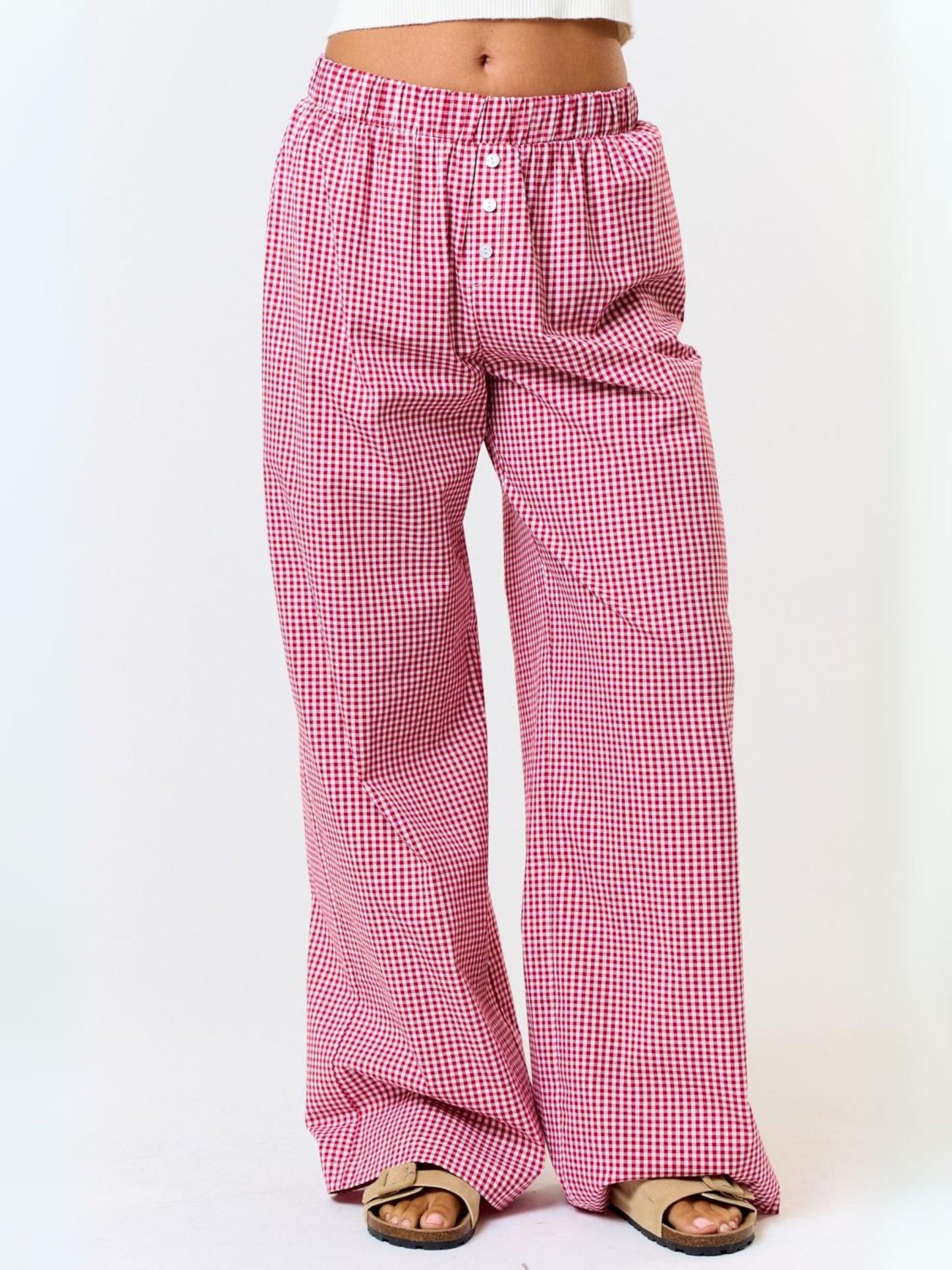 Cherry Gingham Lounge Pants