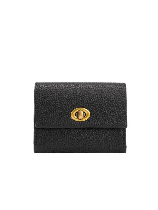 Rita Black Vegan Card Case Wallet - Black