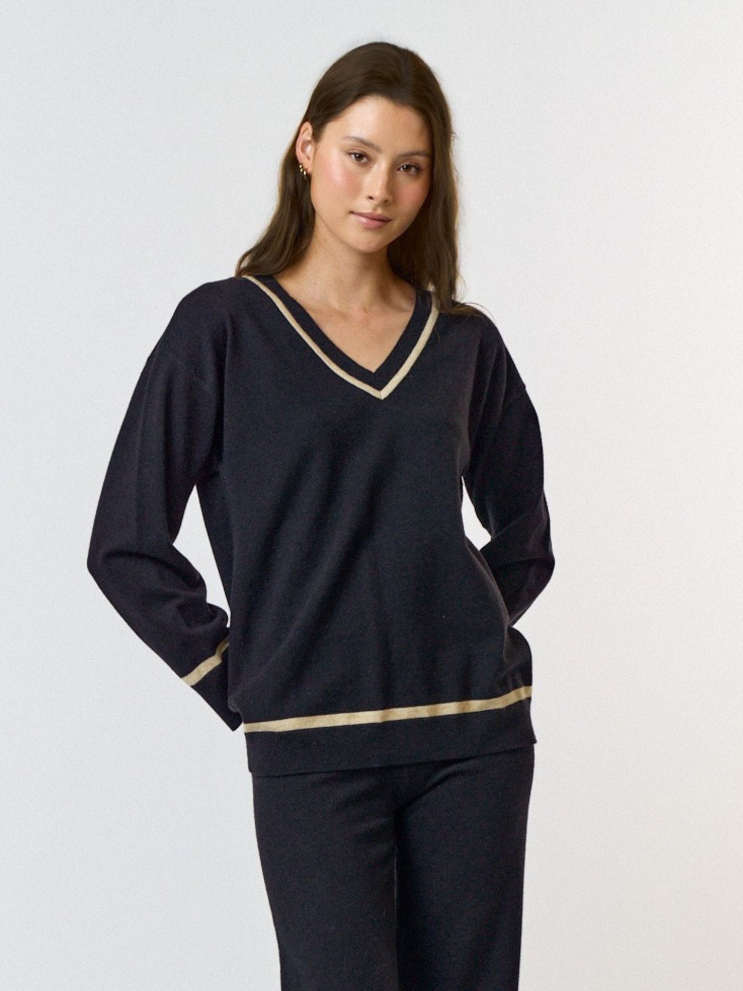 Olivia Sand Stripe Long Sleeve