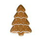 Hand-Painted Ceramic Gingerbread Tree Shaped Platter