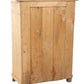 French Provincial Style Scrubbed Pine Cabinet with Glass Doors - Pick Up Only