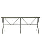 Distressed Green Finish Metal Table - Pick Up Only