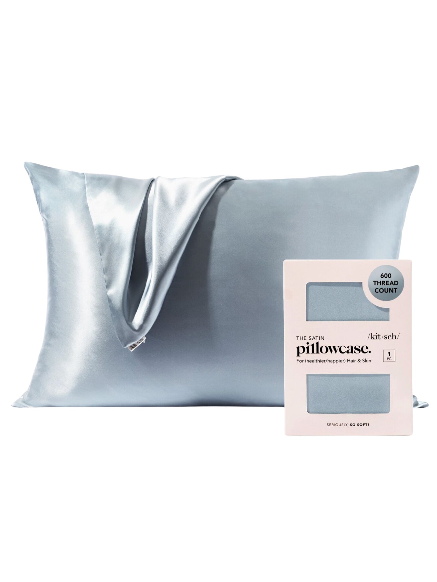 Standard Satin Pillowcase - Haze Blue