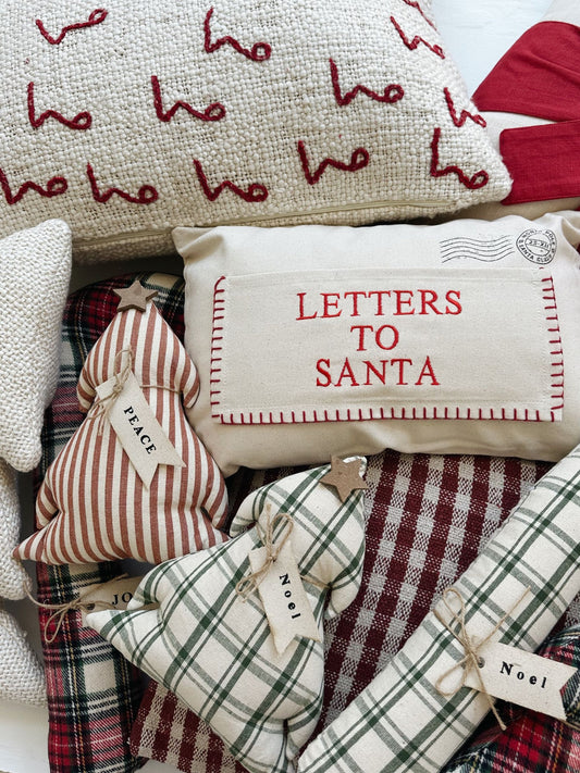 Mini Pillows - Trees With Christmas Words