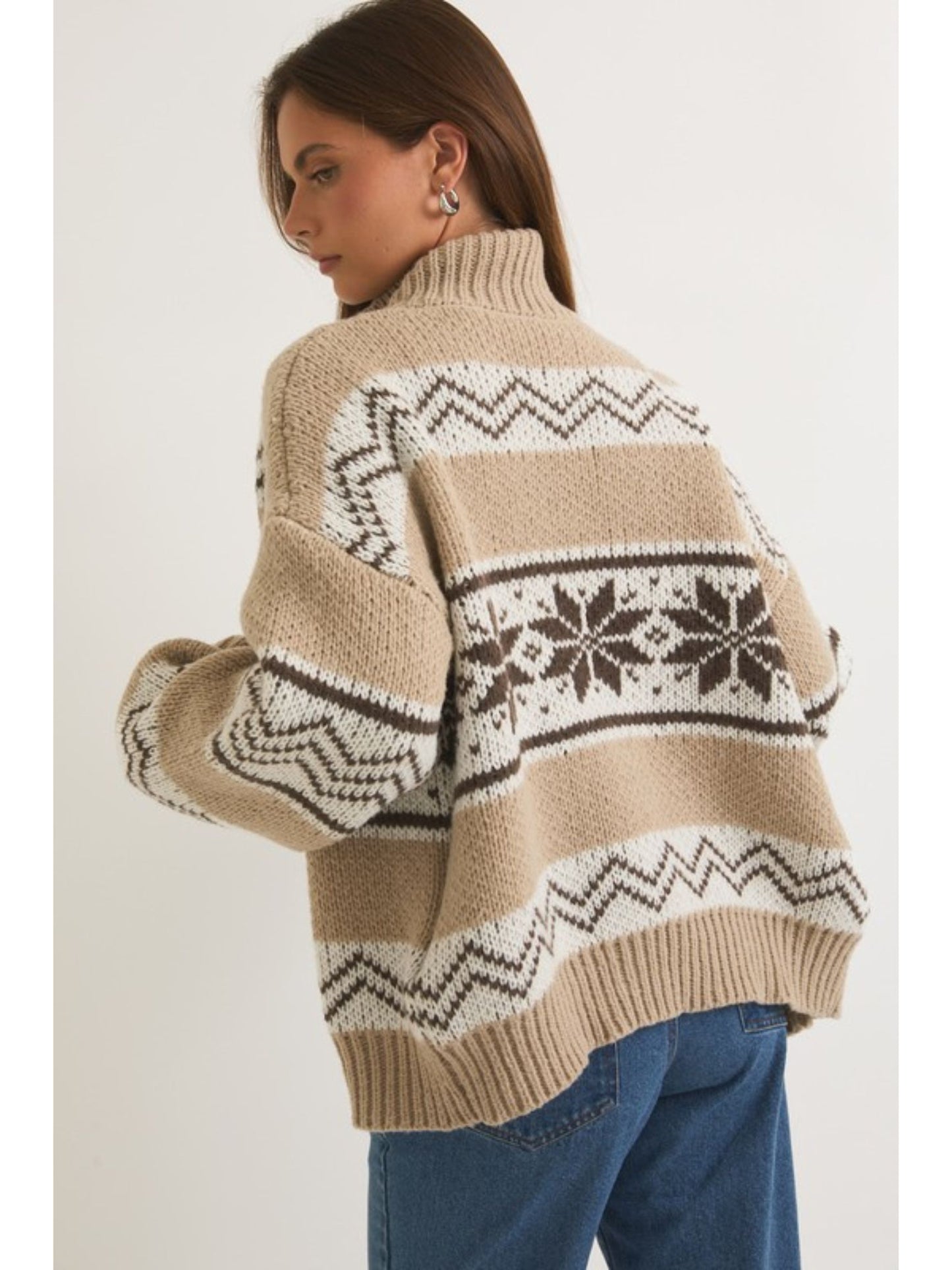 Fair Isle Sweater Jacket