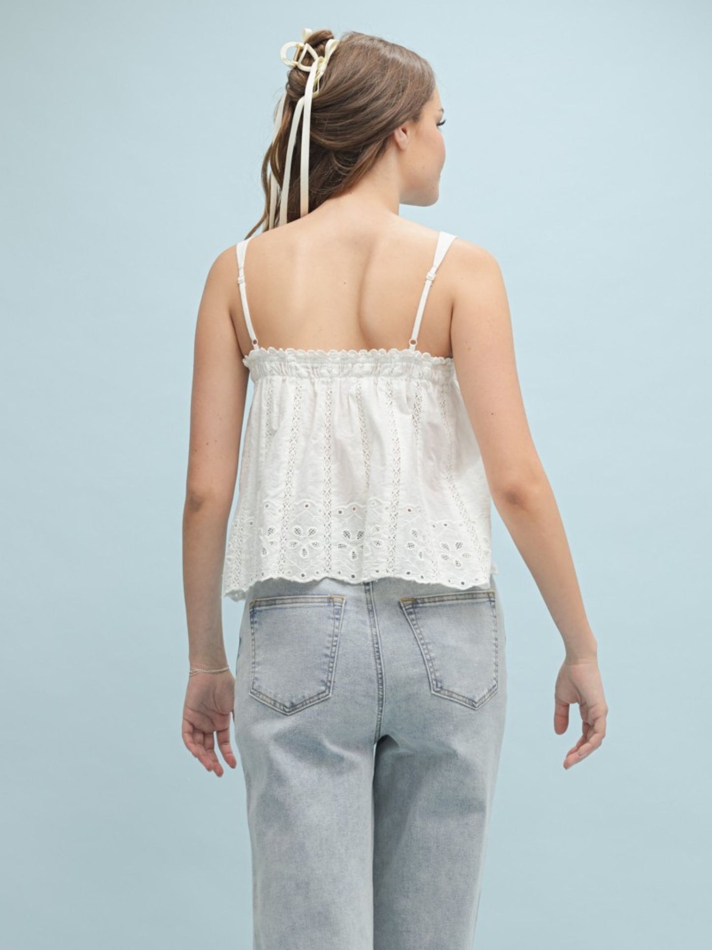 Bar Harbor Eyelet Cami Top