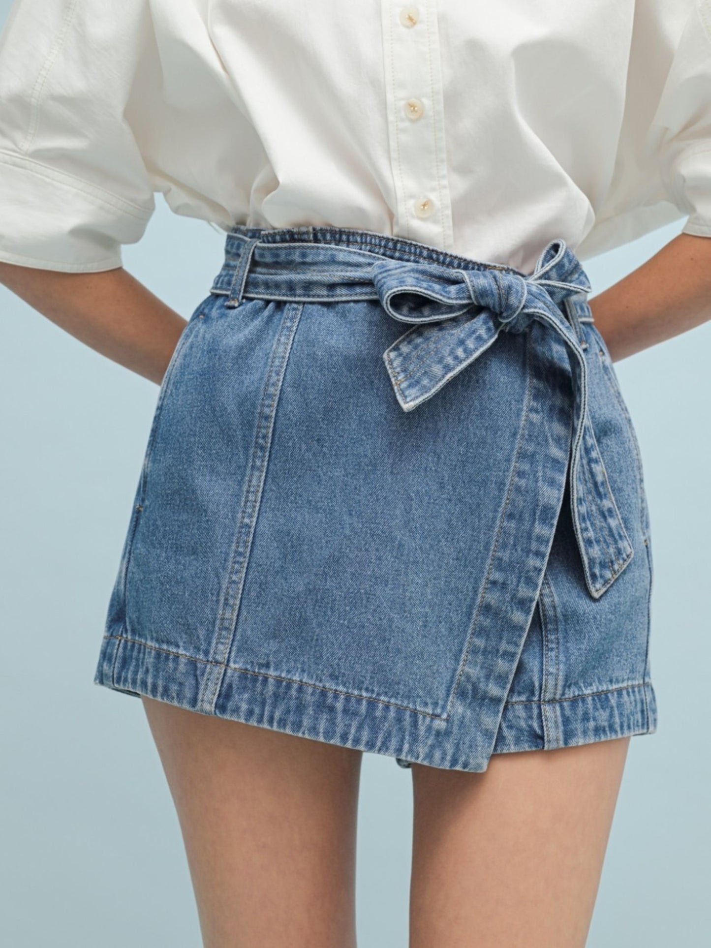 Maine Denim Wrap Skort