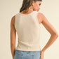 Twist Front Ribbed Tank