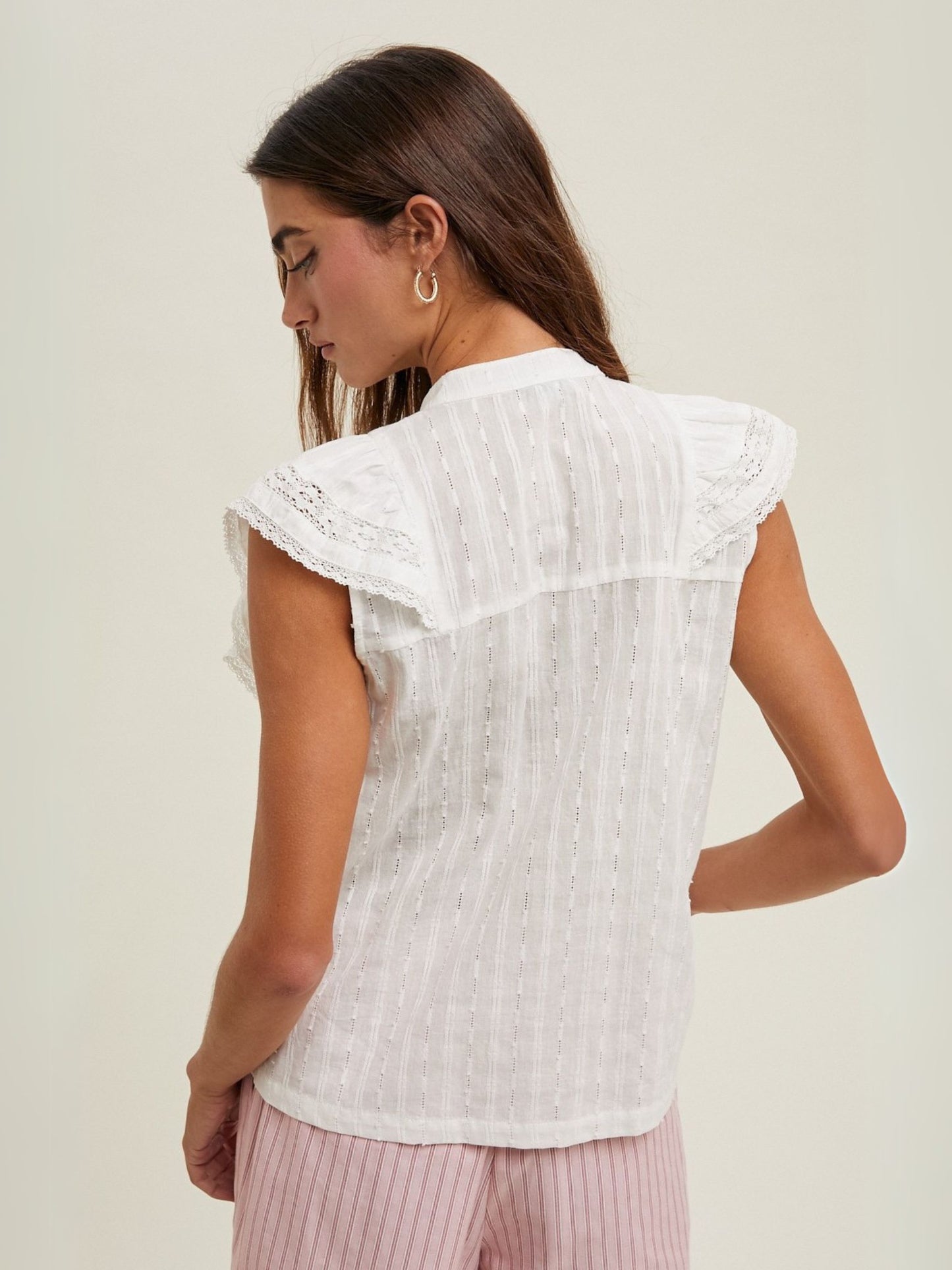 Tulsa Lace Trim Blouse