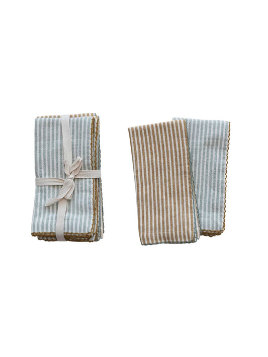 Stripe cotton napkin, Set of 4