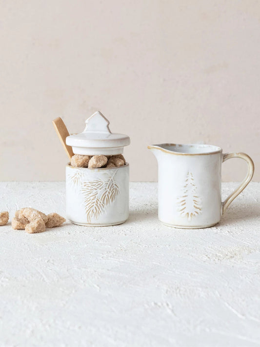 5 oz. Pine Tree Stoneware Creamer