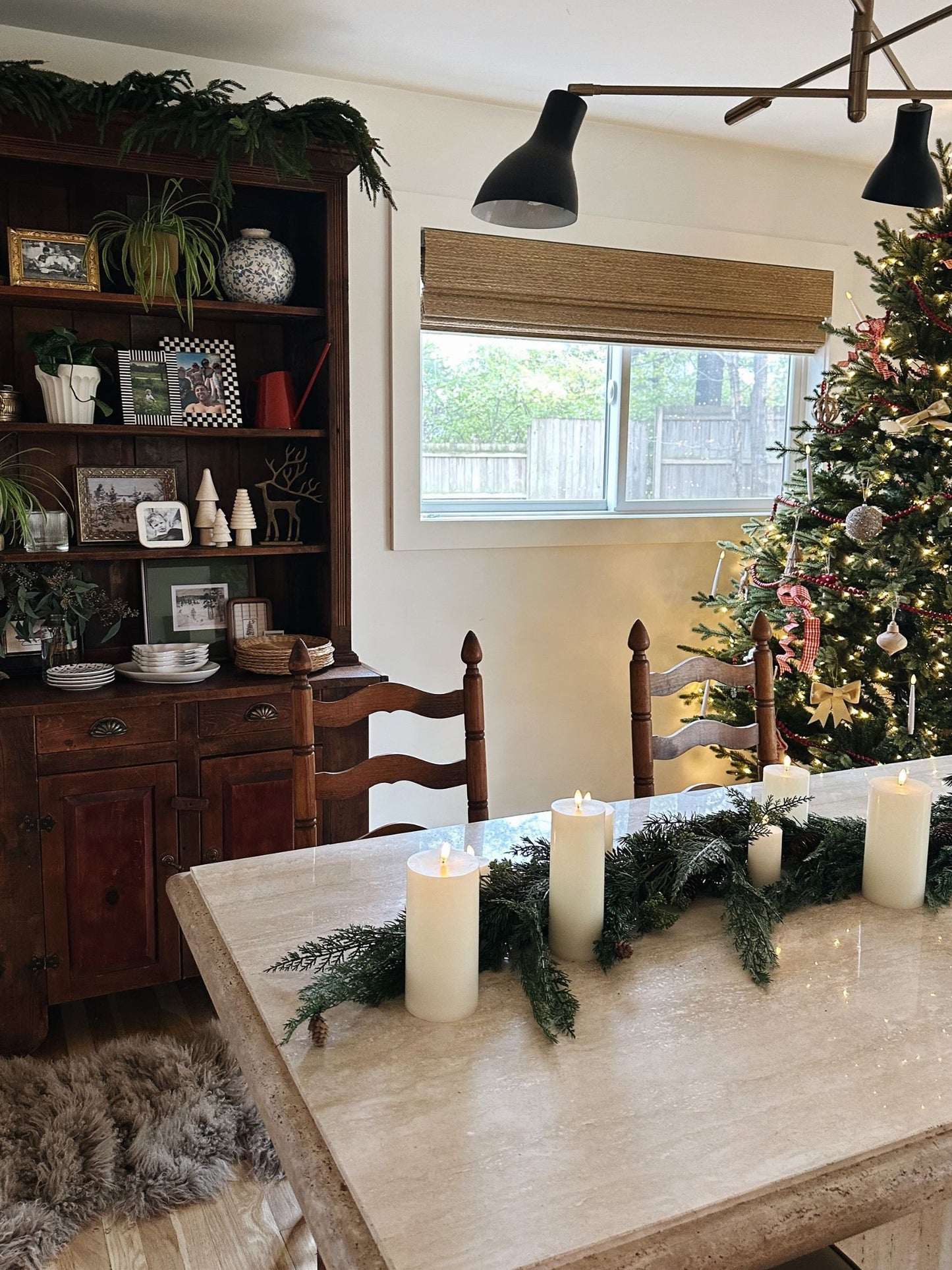 72"L x 8"H Faux Spruce & Pine Garland w/ Natural Pinecones