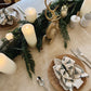 72"L x 8"H Faux Spruce & Pine Garland w/ Natural Pinecones