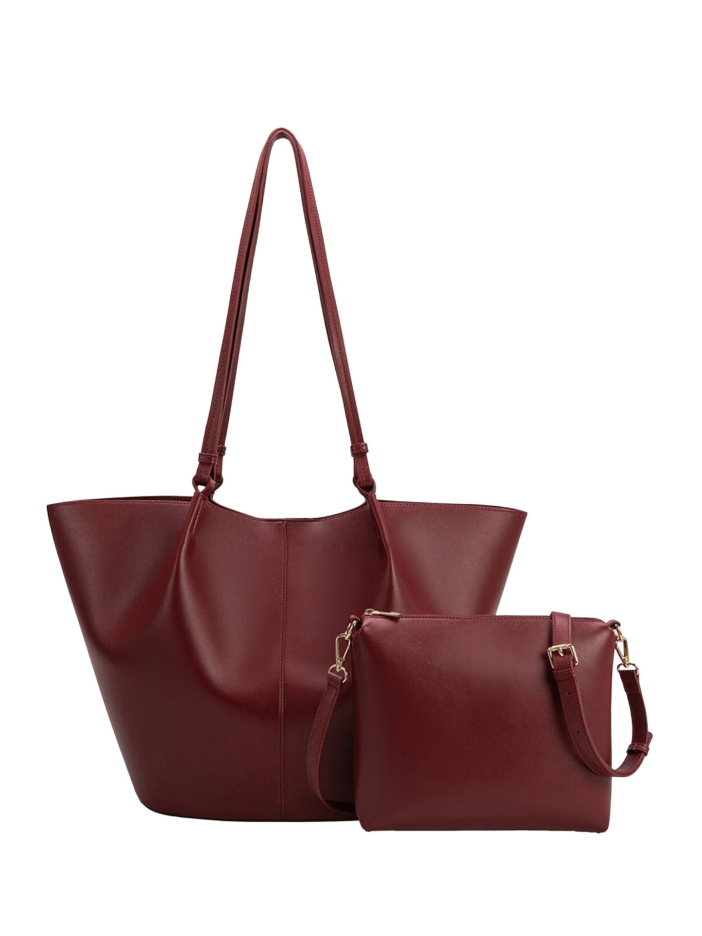 Lydia Cranberry Recycled Vegan Shoulder Bag