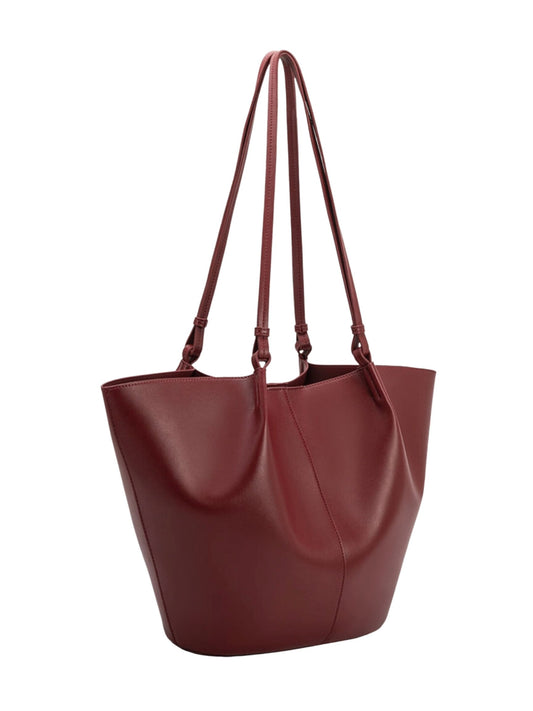 Lydia Cranberry Recycled Vegan Shoulder Bag