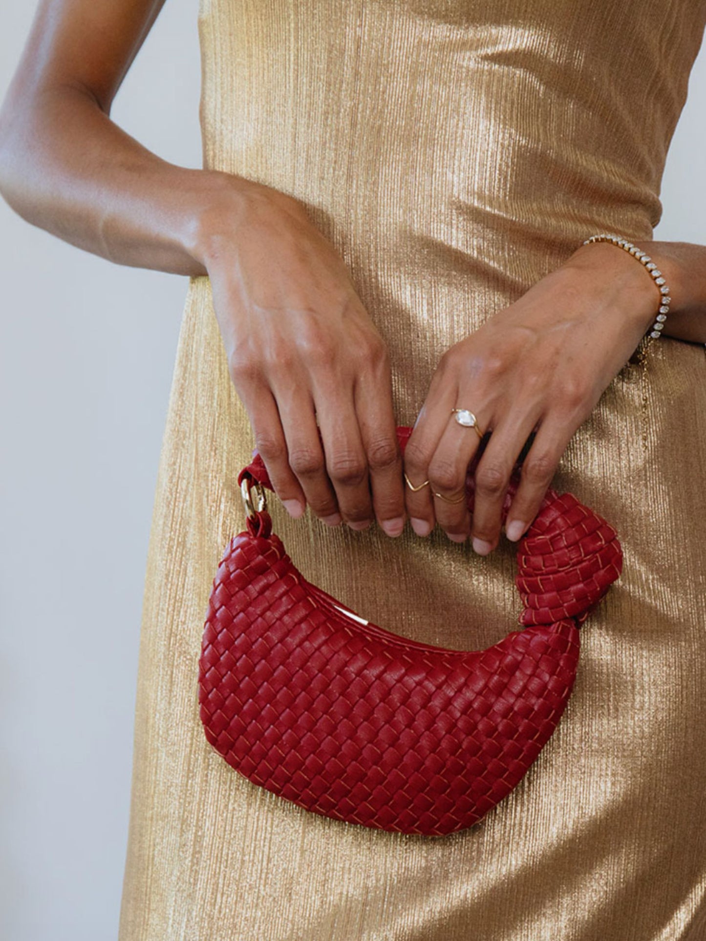 Mini Recycled Vegan Bag - Red