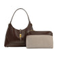 Caroline Recycled Vegan Shoulder Bag - Espresso