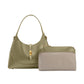 Caroline Recycled Vegan Shoulder Bag - Moss