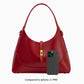 Caroline Recycled Vegan Shoulder Bag - Red