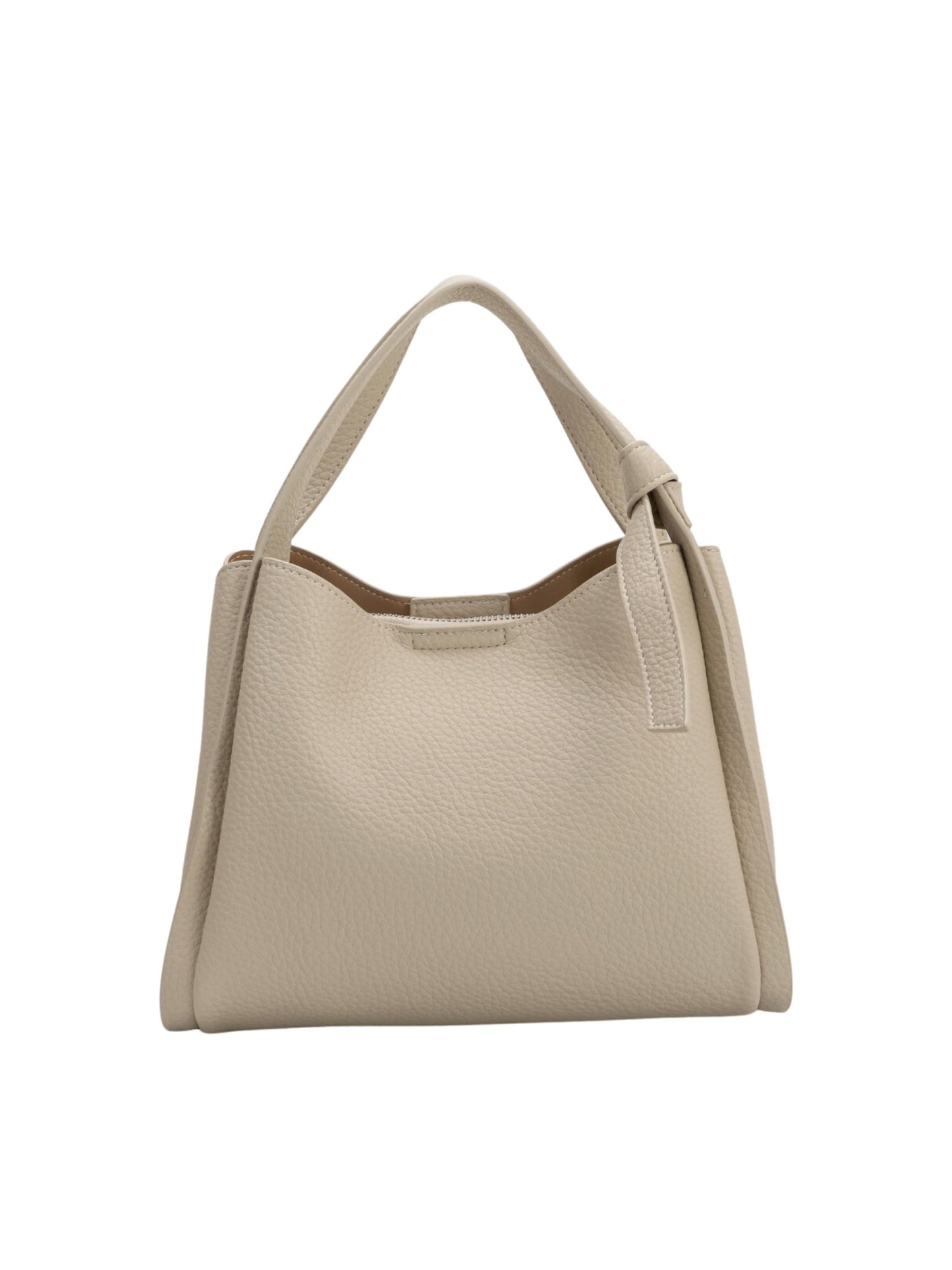 Felicity Recycled Vegan Top Handle Bag - Bone