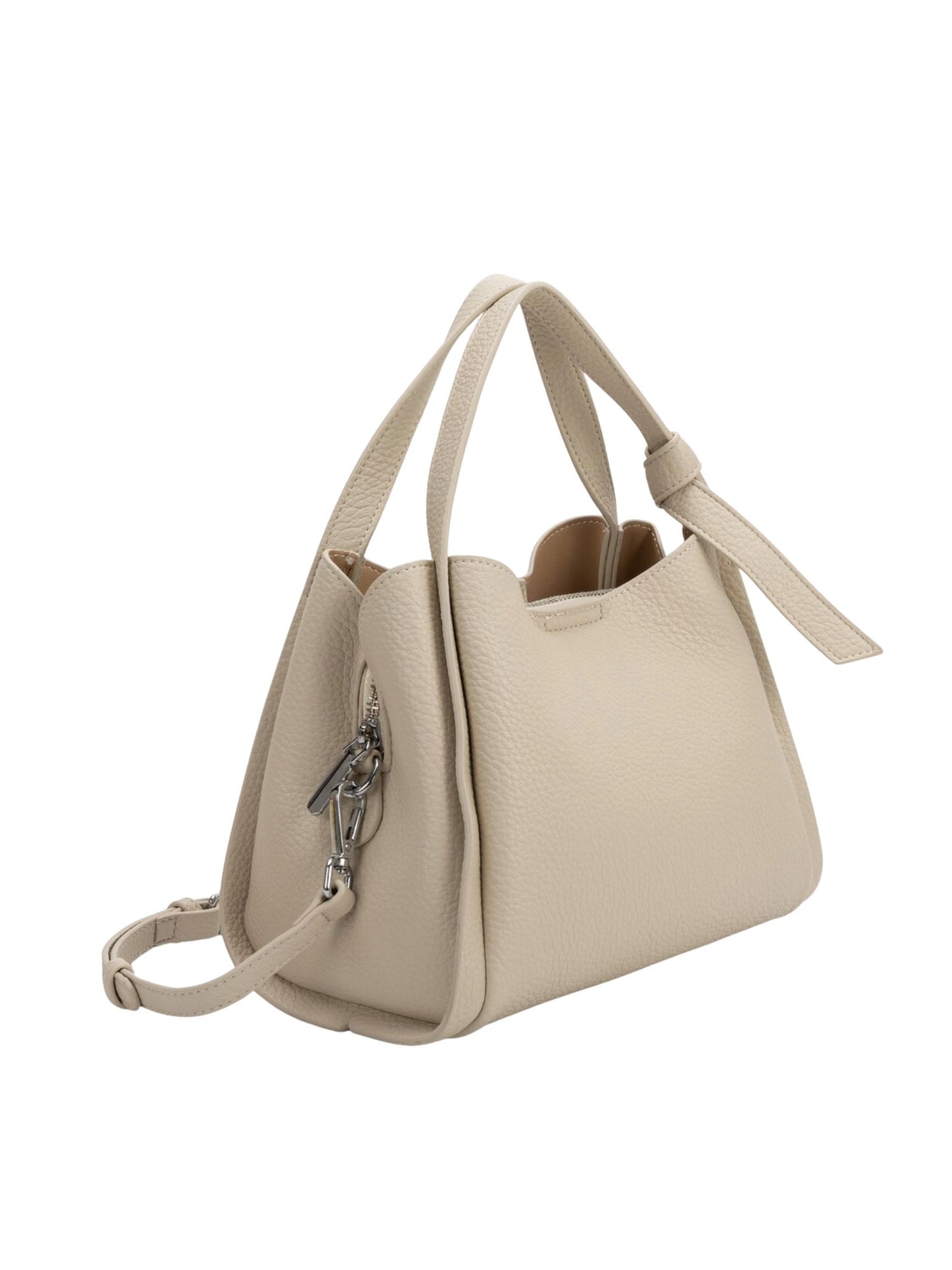 Felicity Recycled Vegan Top Handle Bag - Bone