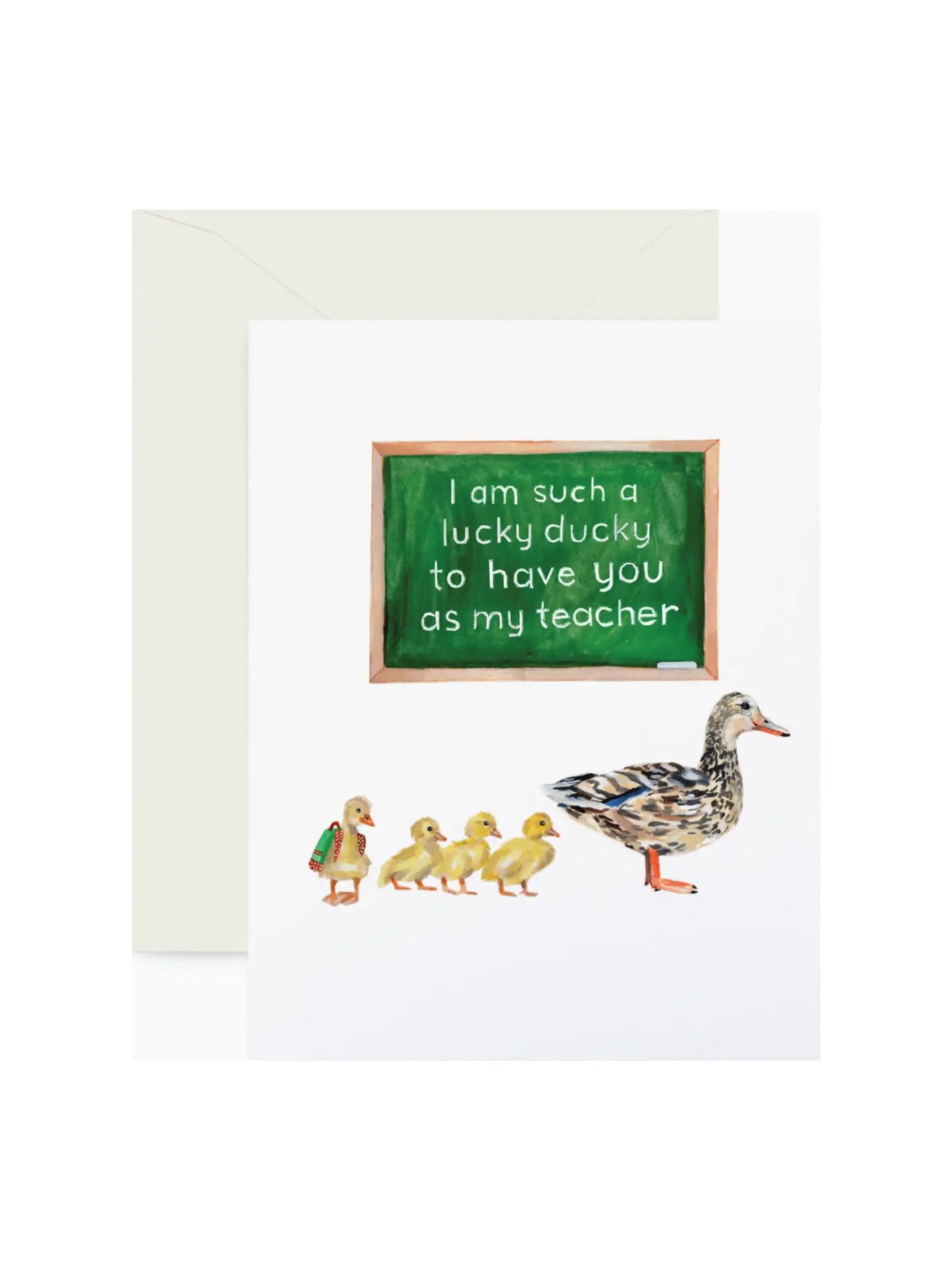 Lucky Ducky Teacher Appreciation Card