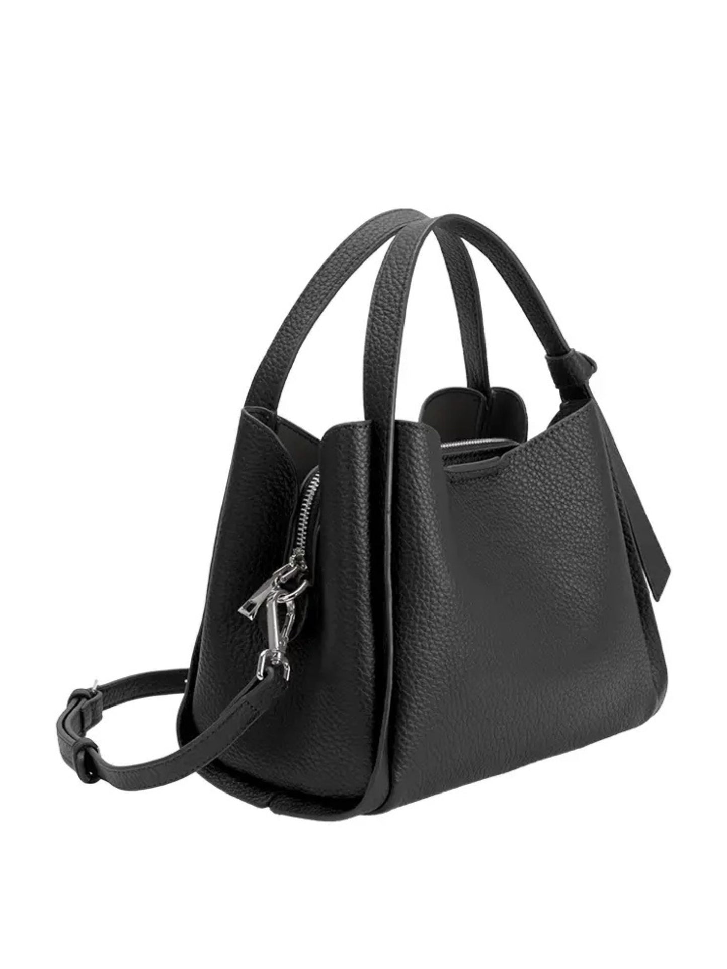 Felicity Recycled Vegan Top Handle Bag -  Black