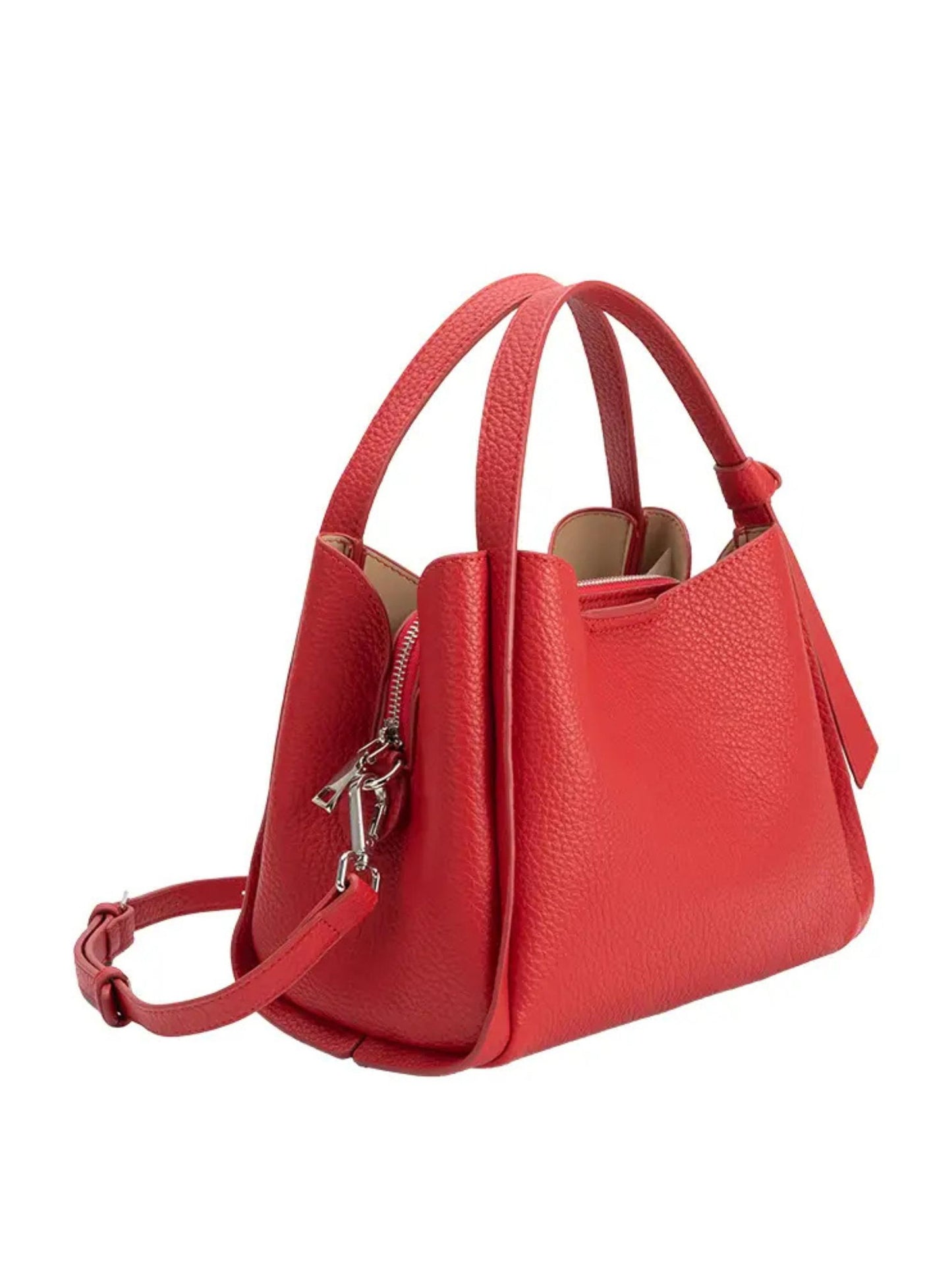 Felicity Recycled Vegan Top Handle Bag - Red