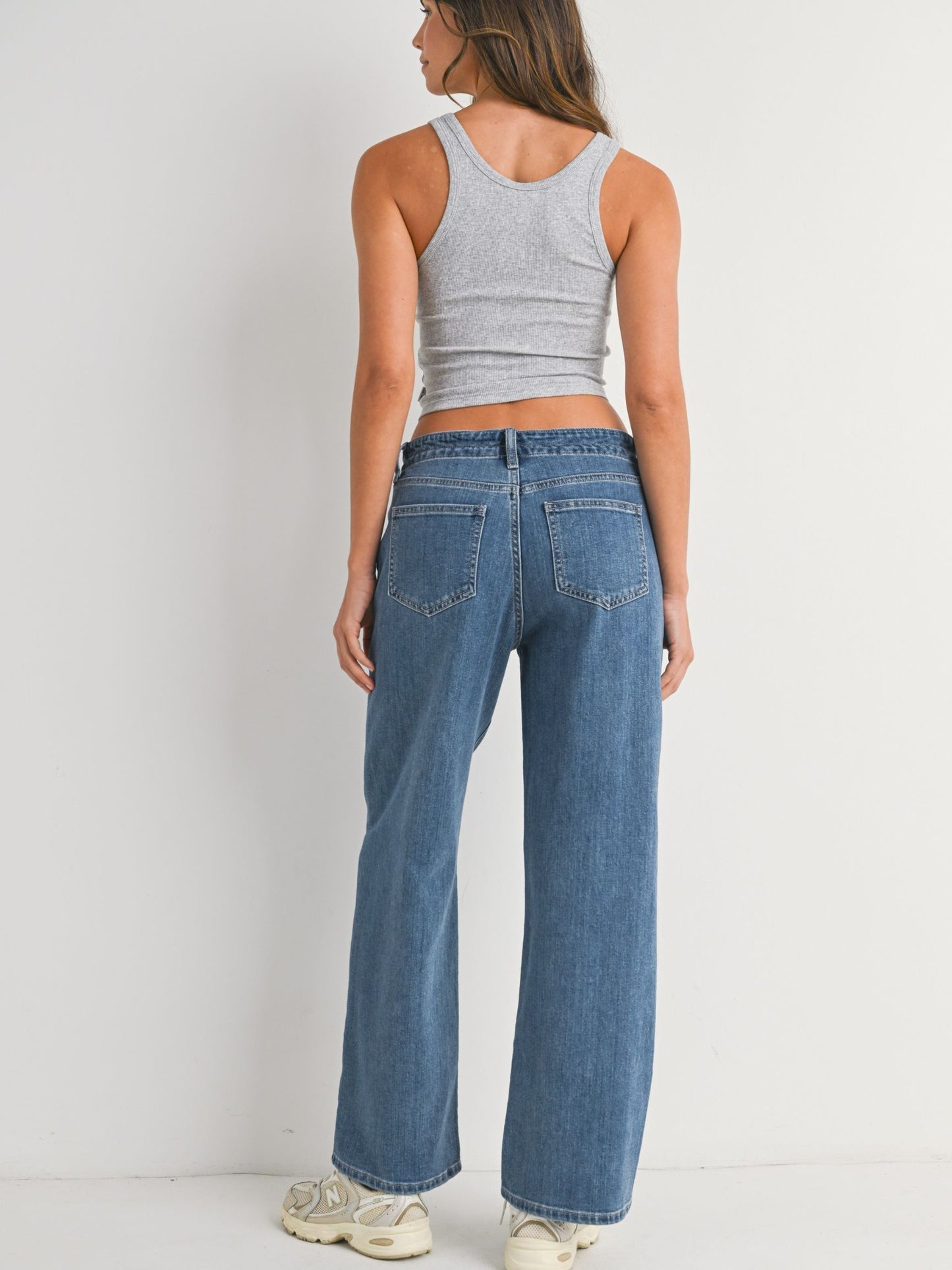 Luna Drawstring Wide Leg Denim