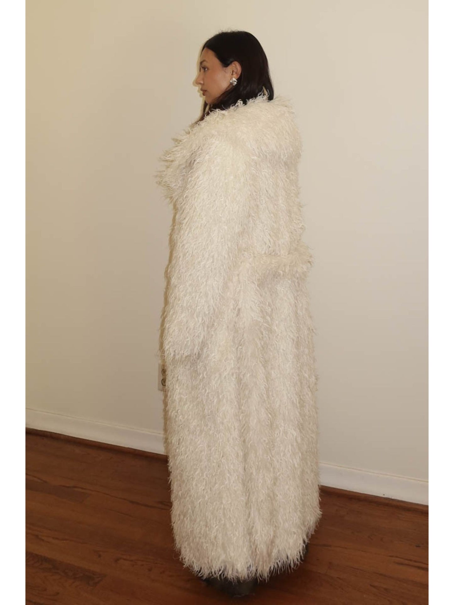 Talia Faux Fur Full Length Coat