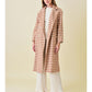 Houndstooth Oversized Jacket - Rust/Ivory