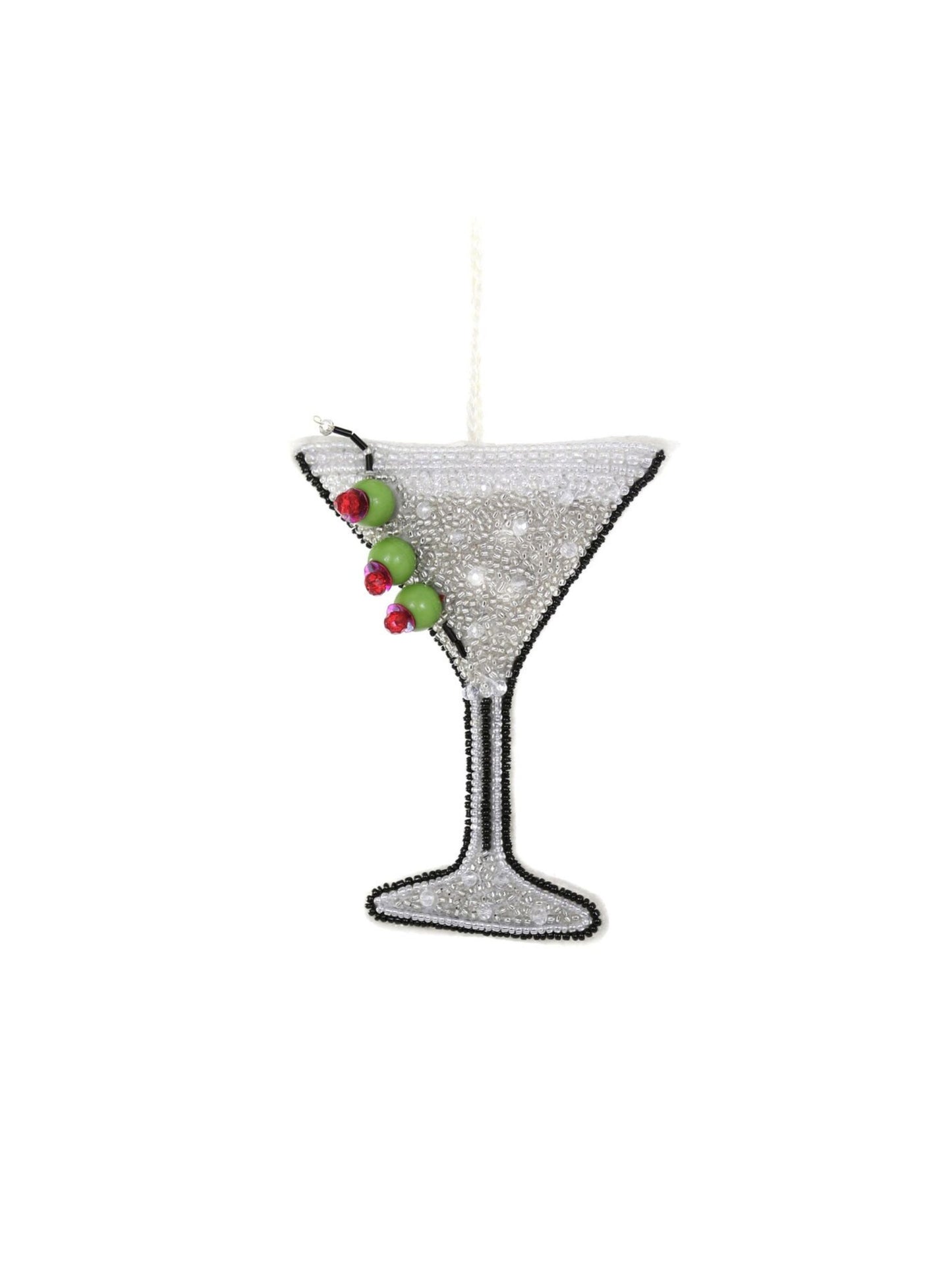 Sequin Martini Ornament