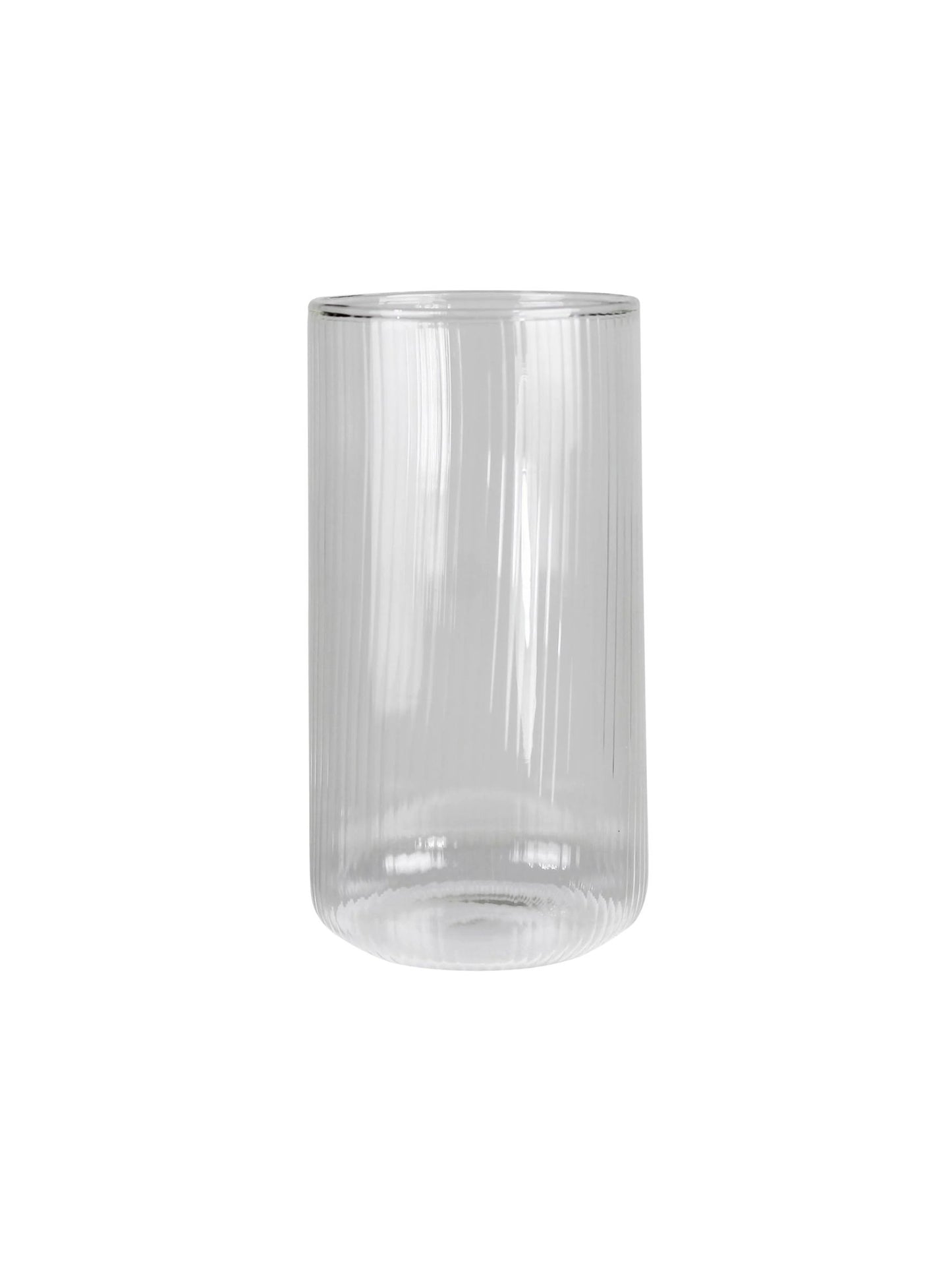 Jolie Ribbed High Ball Glass