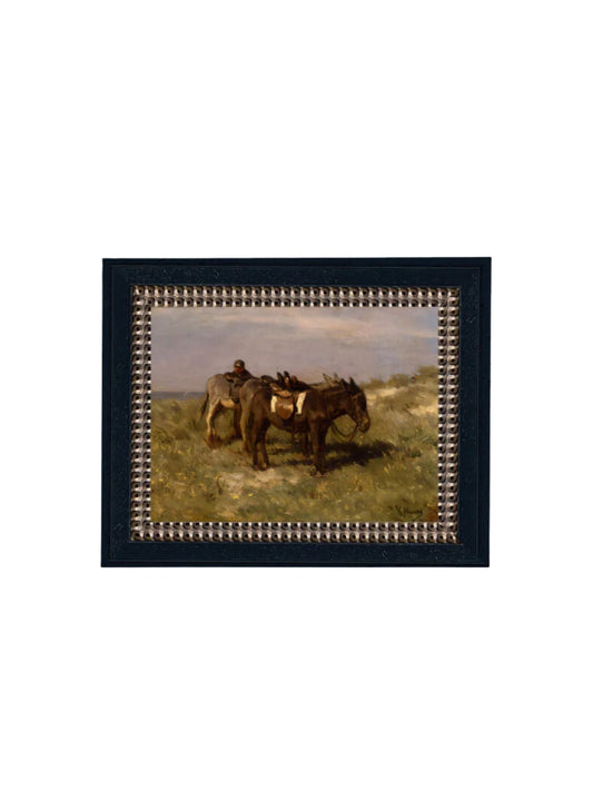 Donkeys in the Dunes Framed Picture