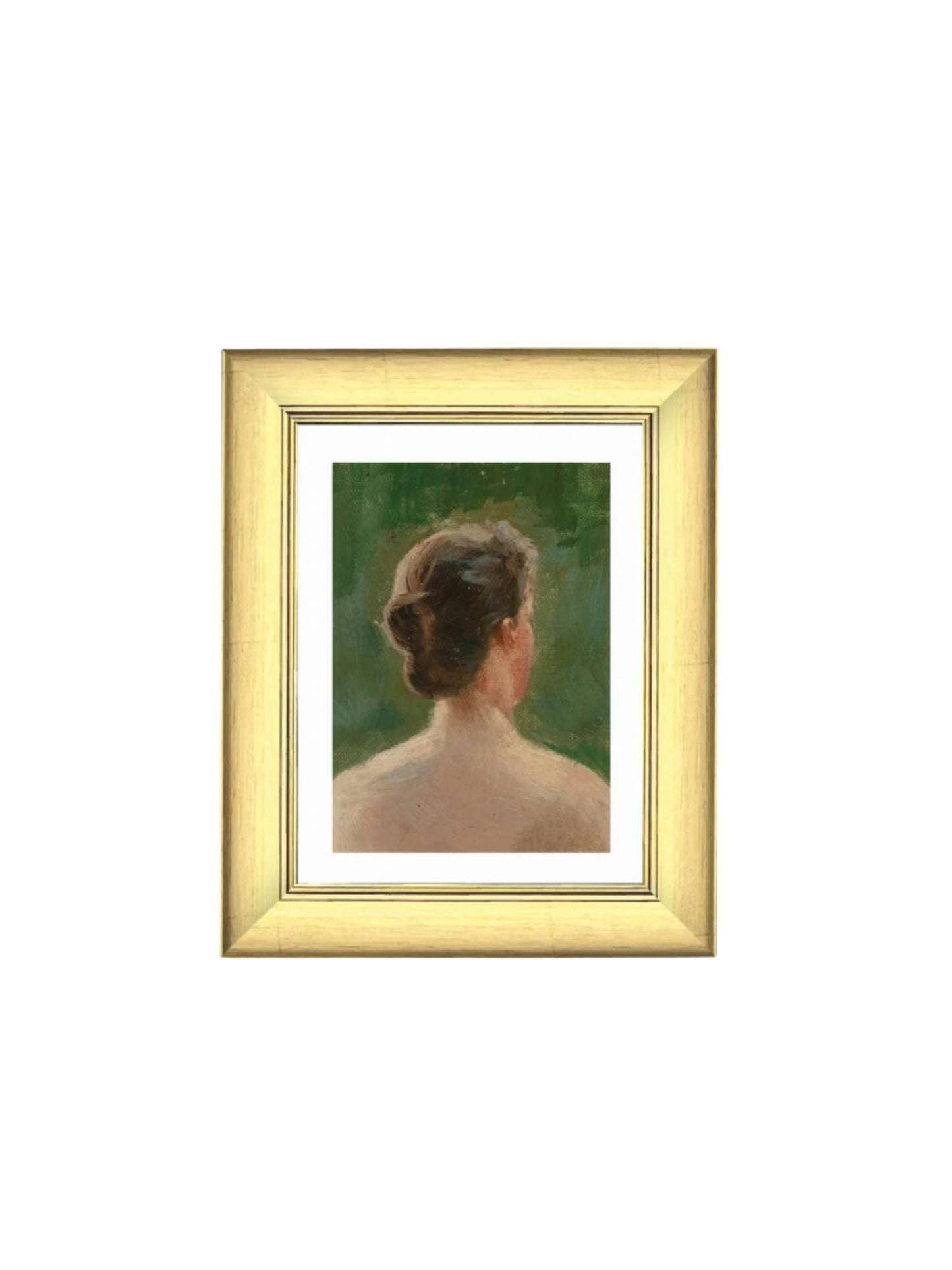 Back of Woman Portrait Framed Picture