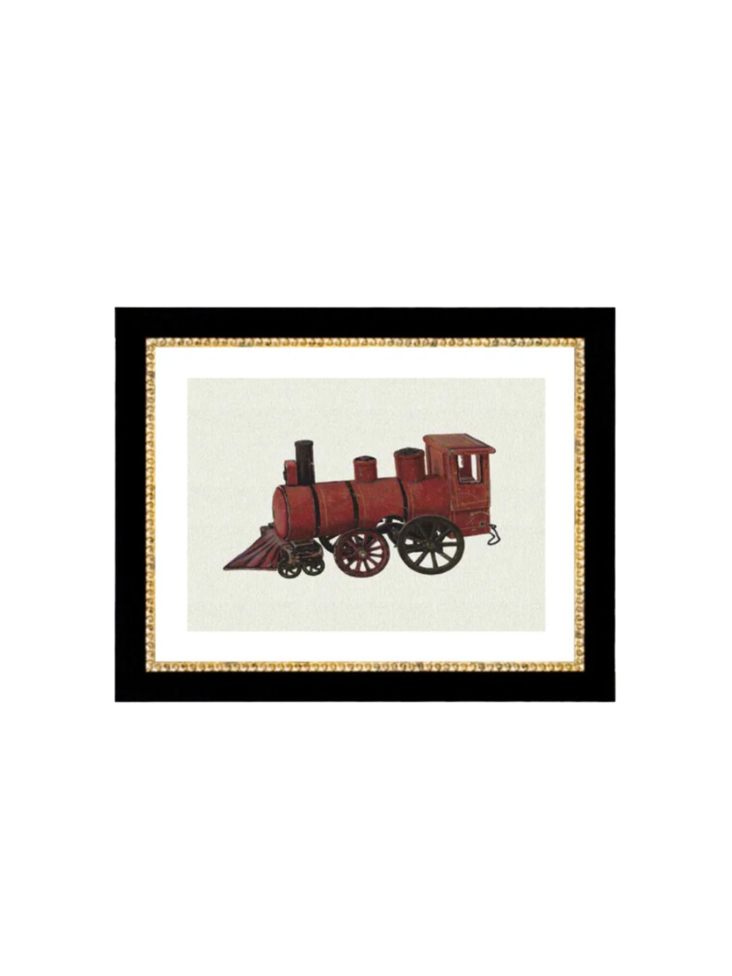 Red Locomotive Framed Picture