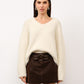 Paloma V-Neck Fuzzy Oversized Sweater