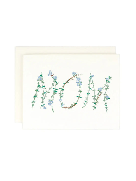 Mom Floral Stem Card