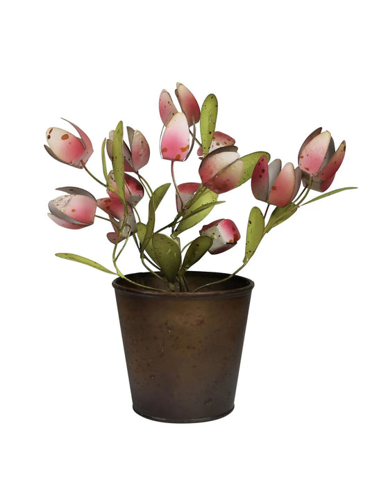 Pot With Tulips, Aluminum