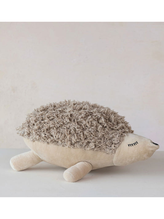 Tufted Hedgehog Toy with Embroidery