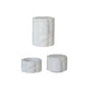 Marble Scalloped Stackable Pinch Pots w/ Lid