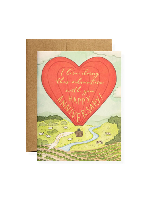 Anniversary Balloon Greeting Card