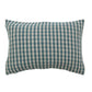 Gingham Woven Cotton Lumbar Pillow