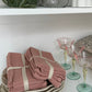 Blush Square Woven Linen & Cotton Waffle Napkins