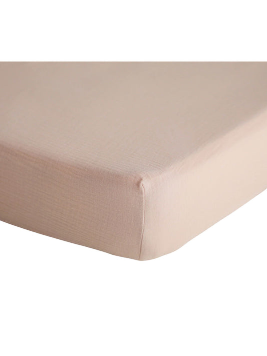 Extra Soft Muslin Crib Sheet - Blush