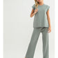 Dana Pleated Sweater Pants